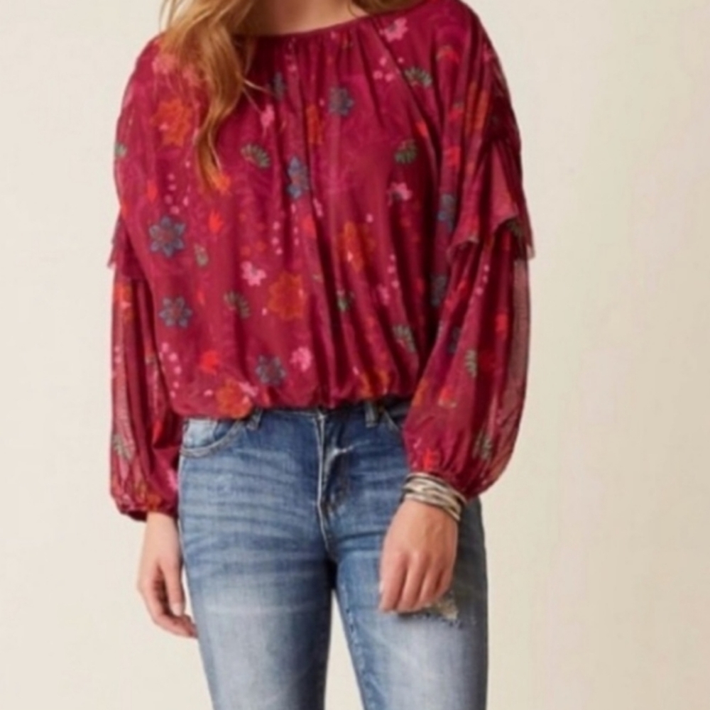 Free people wildflower honey berry combo top